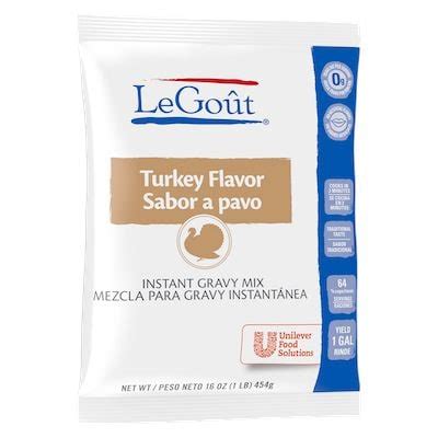 How many protein are in turkey gravy mix, legout - calories, carbs, nutrition