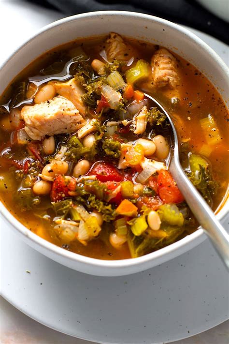 How many protein are in turkey kale soup - calories, carbs, nutrition