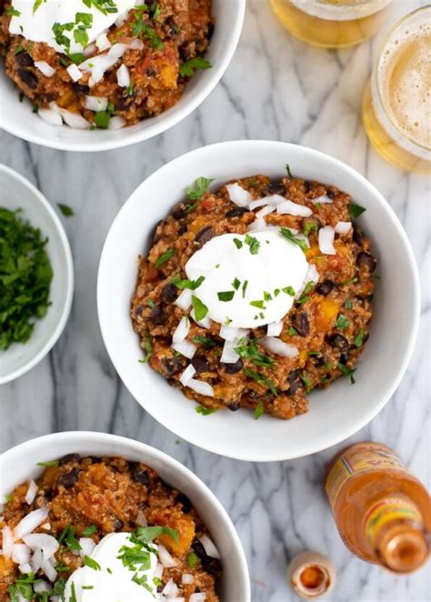 How many protein are in turkey quinoa chili - calories, carbs, nutrition