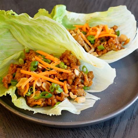 How many protein are in turkey shiitake lettuce wrap (69550.0) - calories, carbs, nutrition