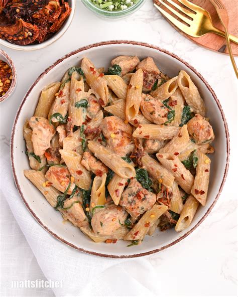 How many protein are in tuscan chicken pasta in a bowl - calories, carbs, nutrition