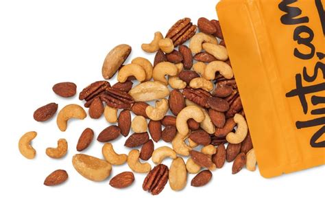 How many protein are in unsalted mixed nuts - calories, carbs, nutrition