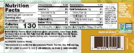 How many protein are in vanilla cremes - calories, carbs, nutrition