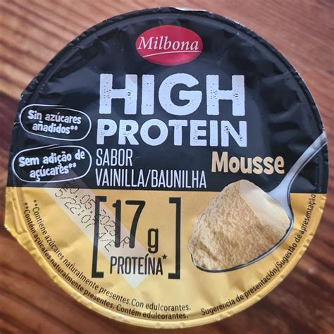 How many protein are in vanilla mousse - calories, carbs, nutrition