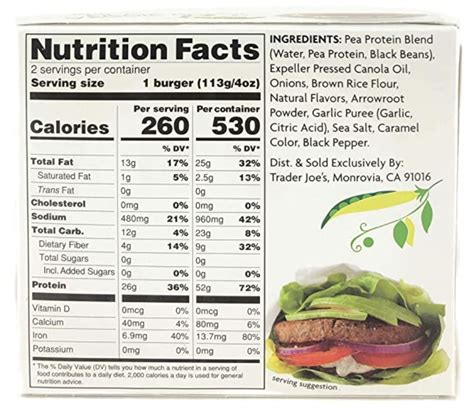 How many protein are in veg burger - calories, carbs, nutrition