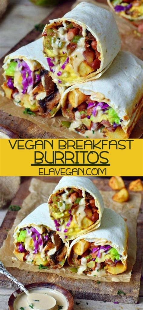 How many protein are in vegan burritos - calories, carbs, nutrition
