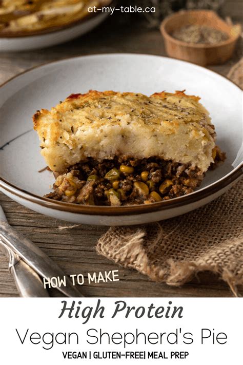 How many protein are in vegan shepherd's pie - calories, carbs, nutrition