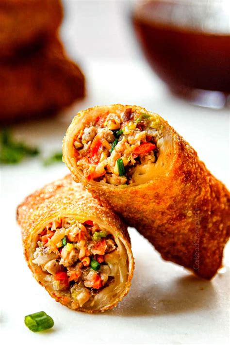 How many protein are in vegetable egg rolls - calories, carbs, nutrition