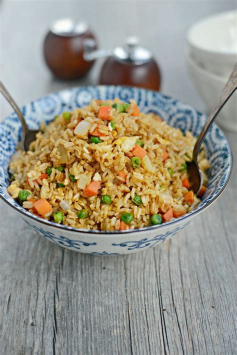 How many protein are in vegetable fried brown rice - calories, carbs, nutrition