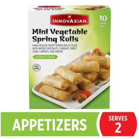 How many protein are in vegetable mini spring rollls - calories, carbs, nutrition