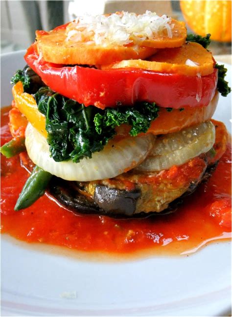 How many protein are in vegetable napoleon - calories, carbs, nutrition