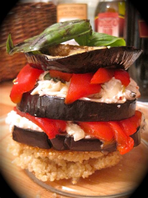 How many protein are in vegetarian eggplant napoleon - calories, carbs, nutrition