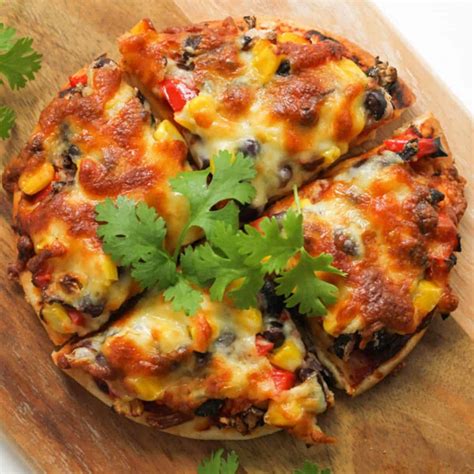 How many protein are in vegetarian mexican pizza - calories, carbs, nutrition