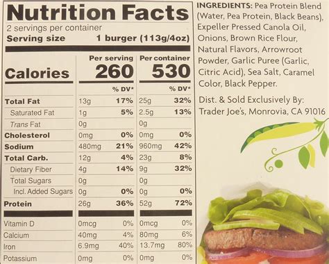 How many protein are in veggie burger - calories, carbs, nutrition