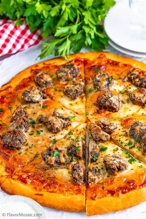 How many protein are in village style meatball pizza - calories, carbs, nutrition