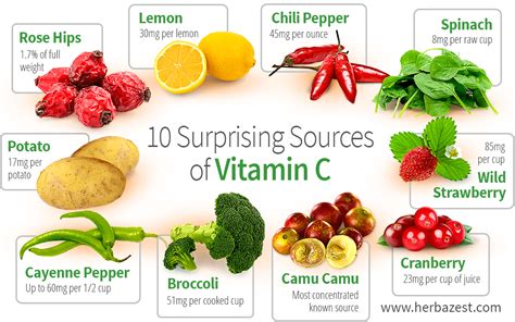 How many protein are in vitamine c - calories, carbs, nutrition