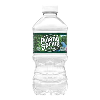 How many protein are in water, bottled, poland spring - calories, carbs, nutrition