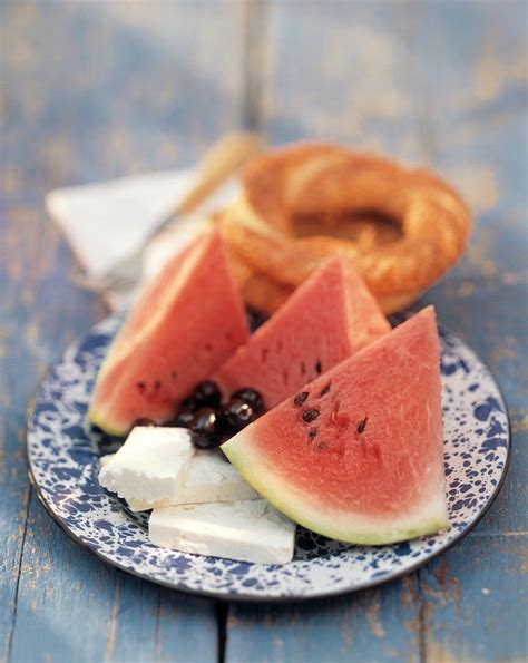 How many protein are in watermelon, feta, olives & mint - calories, carbs, nutrition