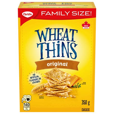 How many protein are in wheat thins original - calories, carbs, nutrition