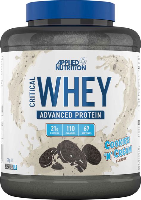 How many protein are in whey protein cookies n' cream - calories, carbs, nutrition