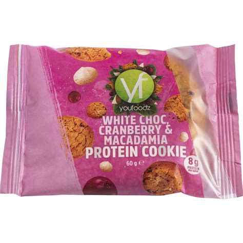 How many protein are in white choc cranberry macadamia cookie - calories, carbs, nutrition