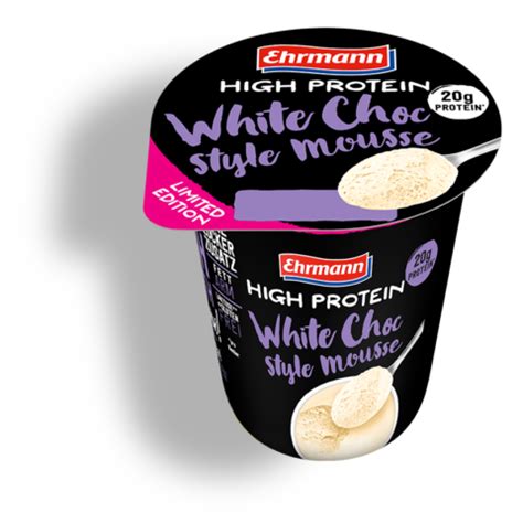 How many protein are in white chocolate mousse - calories, carbs, nutrition
