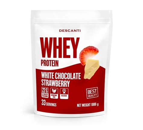 How many protein are in white chocolate strawberry - calories, carbs, nutrition