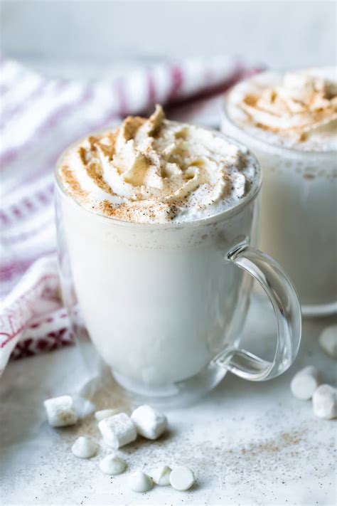 How many protein are in white hot chocolate - short - nonfat milk - no whipped cream - calories, carbs, nutrition