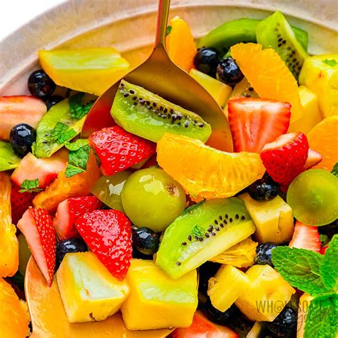 How many protein are in whole+sum - fresh fruit salad - calories, carbs, nutrition