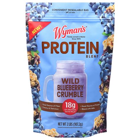 How many protein are in wild blueberry chia soy smoothie, 16 oz - calories, carbs, nutrition