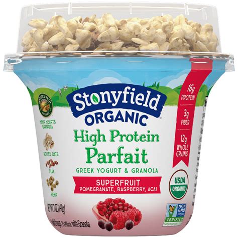 How many protein are in yogurt parfait 9 oz roast banana peanut greek vanilla - calories, carbs, nutrition