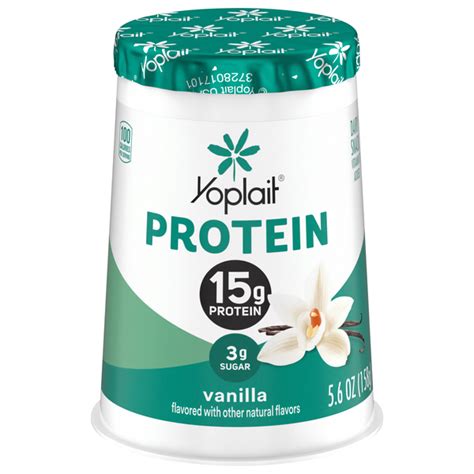 How many protein are in yogurt vanilla low fat yoplait bulk 1 oz - calories, carbs, nutrition