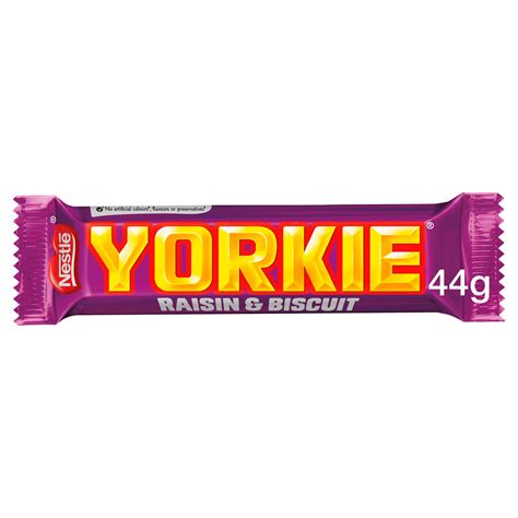 How many protein are in yorkie biscuit and raisin - calories, carbs, nutrition
