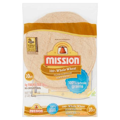 How many sugar are in 100% whole wheat soft taco shell - calories, carbs, nutrition