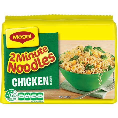 How many sugar are in 2 minute noodles chicken - calories, carbs, nutrition