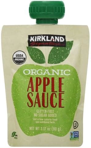 How many sugar are in all natural apple sauce - calories, carbs, nutrition