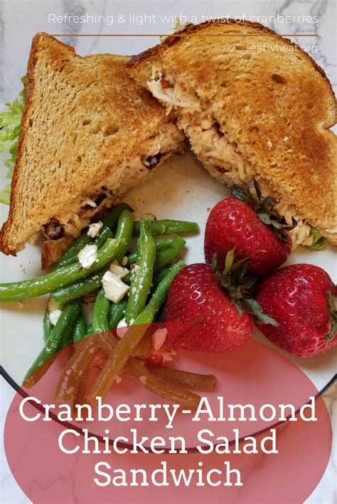 How many sugar are in almond chicken salad sandwich - calories, carbs, nutrition