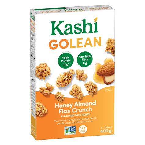 How many sugar are in almond flax cereal - calories, carbs, nutrition