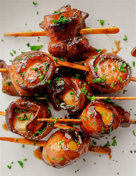 How many sugar are in appetizer bacon wrapped scallop conv 1 ea - calories, carbs, nutrition