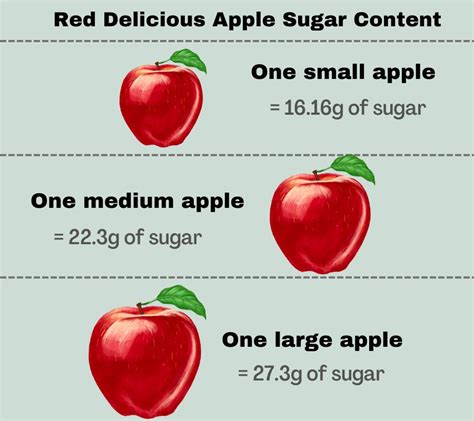 How many sugar are in apple - calories, carbs, nutrition