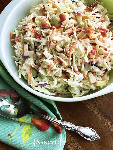 How many sugar are in apple carrot slaw & mint - calories, carbs, nutrition