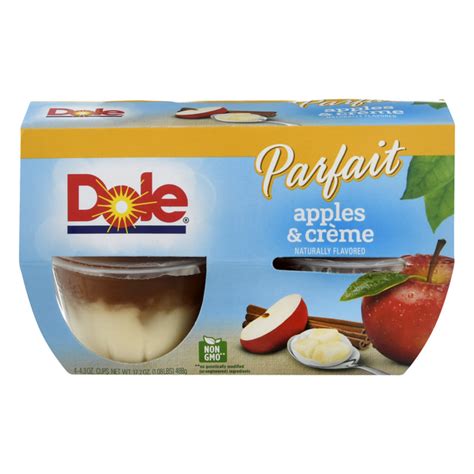 How many sugar are in apples and creme parfait - calories, carbs, nutrition