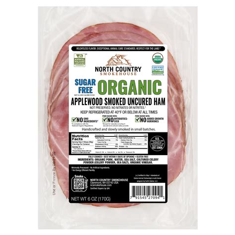 How many sugar are in applewood smoked ham - calories, carbs, nutrition