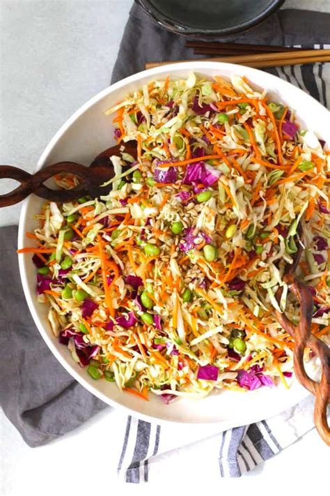 How many sugar are in asian cabbage salad - calories, carbs, nutrition