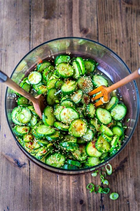 How many sugar are in asian cucumber salad - calories, carbs, nutrition