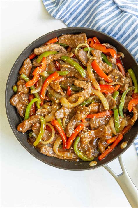 How many sugar are in asian pepper steak - calories, carbs, nutrition