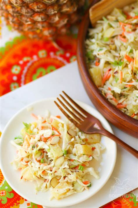 How many sugar are in asian pineapple slaw 1 oz - calories, carbs, nutrition