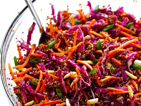 How many sugar are in asian quinoa slaw - calories, carbs, nutrition