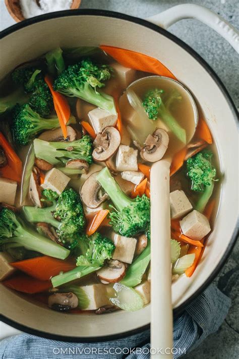 How many sugar are in asian root vegetable and tofu soup - calories, carbs, nutrition