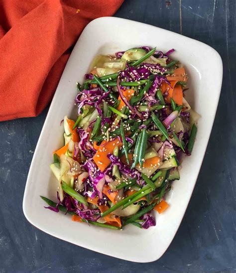 How many sugar are in asian vegetable salad - calories, carbs, nutrition